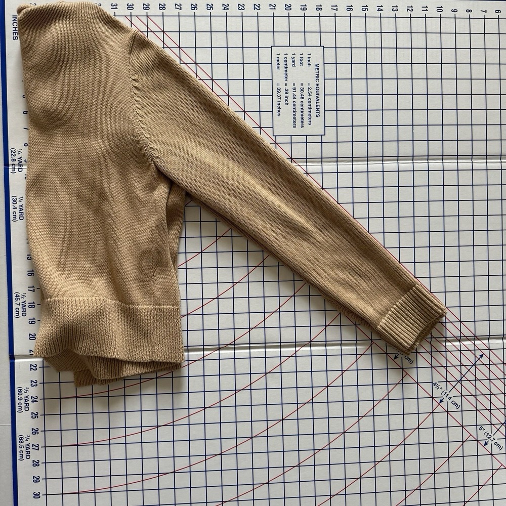 Lauren Ralph Lauren Shawl Collar Cardigan L Leather Buckle Equestrian Old Money - Picture 9 of 12